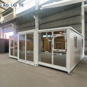 Lusso 30 FT espandibile contenitore pieghevole casa presso il Resort, con pareti di vetro e prestazioni di isolamento eccellenti - Product Image 1