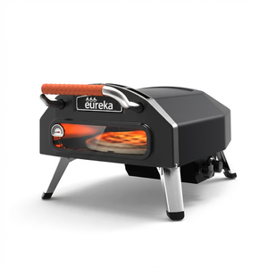 Horno de Pizza Profesional de Gas Propano de 15 Pulgadas con Rotación de 360 Grados, Superficie de Piedra, Cocción Rápida en 60s, con Ventana y Certificación CE - Product Image 1