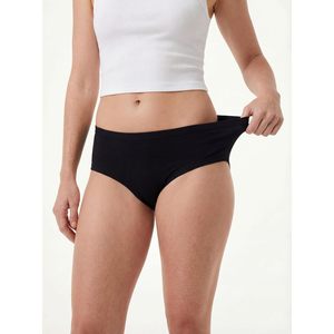 Lot de 12 culottes hipster en coton et élasthanne pour femme FOXA, taille mi-haute, sans couture - Product Image 3