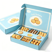 Boîte à emporter personnalisée pour sushis, fruits, chocolat, biscuits, plateau, déjeuner, chips, boîte à dessert en papier kraft avec diviseurs de plateau de service