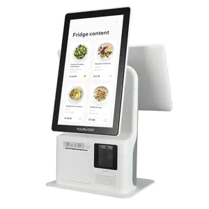 Tz158 Bureaublad Gezichtsherkenning Digitale Touchscreen Kiosk Slef-Betaling Kiosk Bestelsysteem