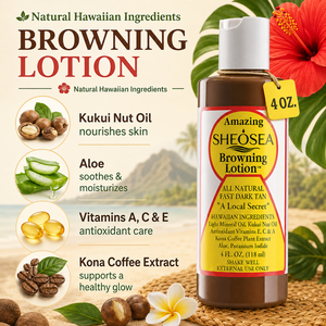 SHEOSEA Lozione Abbronzante Naturale, Abbronzatura Rapida e Scura con Ingredienti Hawaiani, Rivitalizzante per la Pelle per Tutti i Tipi di Pelle 4oz 118ml - Product Image 5