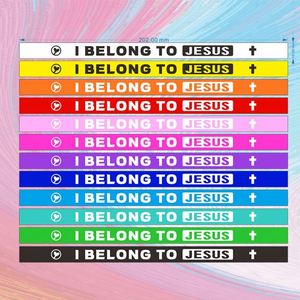 Factory Customized Fashion Silicone Jesus <b>Bracelet</b> <b>Love</b> Pattern Faith <b>Bracelet</b> Party Silicone <b>Bracelet</b> - Product Image 6