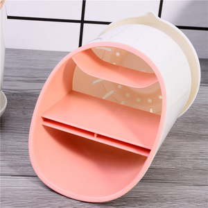<b>Plastic</b> Chopstick Holder Cylindrical Multi Functional Kitchen Storage <b>Rack</b> Standing Type Round Design - Product Image 3