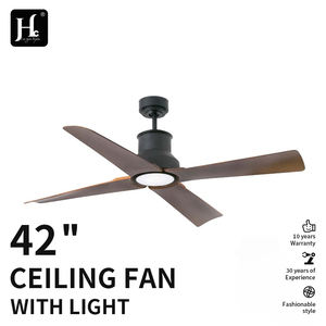 Modern LED <b>Ceiling</b> <b>Fan</b> Light <b>with</b> 4 Wood Blades and DC Motor <b>Remote</b> <b>Control</b> for Living Room Outdoor Use - Product Image 2