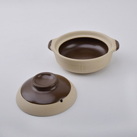 Ustensiles de cuisine japonais en céramique, casseroles en argile avec couvercle pour la soupe de cuisine, chauffe-plats et casseroles chaudes