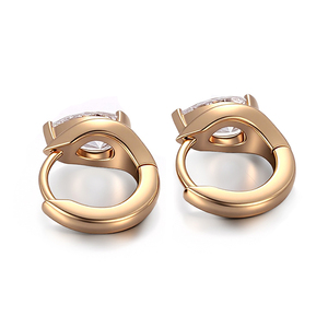 Boucles d'oreilles originales Provence Jewelry, création sur mesure, diamant de laboratoire 1,04 ct, boucles d'oreilles tendance pour femme, or véritable 18k/14k. - Product Image 3