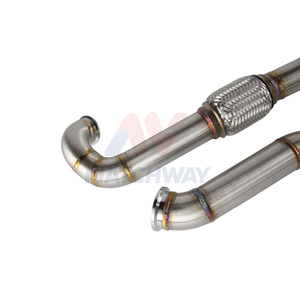 Высокомощный выпускной коллектор MATCHWAY из нержавеющей стали SS304 толщиной 3 мм с двойным спиральным турбоколлектором T4 для BMW S58, качественный выпускной коллектор-даунпайп - Product Image 4