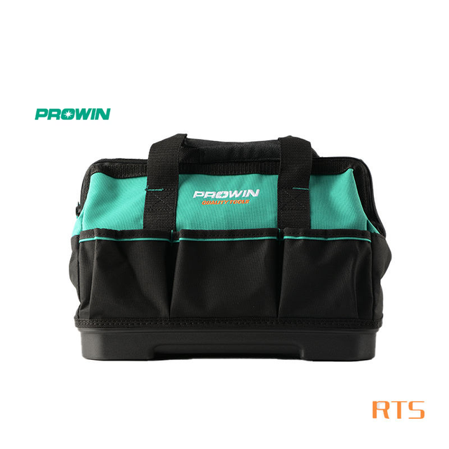 Prowin Spot SKU 71312 14 Inch PP Bottom Tool Bag 600 Denier Heavy-duty Water-resistant Fabric Industrial Tool Bag