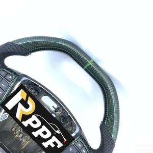 Volant en fibre de carbone verte personnalisé de bonne qualité pour <span class=keywords><strong>Volvo</strong></span> <span class=keywords><strong>V60</strong></span> <span class=keywords><strong>R</strong></span> 2017 - Product Image 4