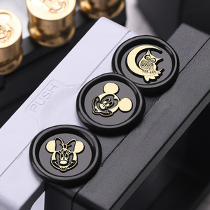 Mini-têtes de tampons à cire en laiton, motif animaux anime, 1,5 cm, pour la décoration de journaux et l'artisanat - Product Image 4