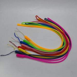 Silicone Lanyard 45Cm Soft Multicolor Elastic Phone Lanyard For Id Cards With Plastic Buckle - Product Image 1