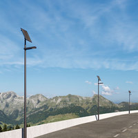 Lumière extérieure LED avec batterie LiFePO4, lampadaire, panneau solaire réglable, alliage d'aluminium, paysage, contrôle MPPT, détecteur de mouvement