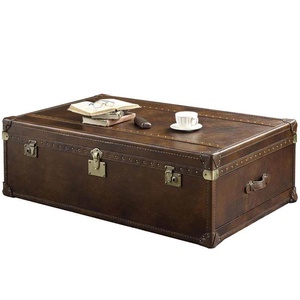 <span class=keywords><strong>Mesa</strong></span> <span class=keywords><strong>de</strong></span> Centro <span class=keywords><strong>de</strong></span> Cuero Estilo Americano con Marco <span class=keywords><strong>de</strong></span> Madera, Diseño Vintage Europeo <span class=keywords><strong>de</strong></span> Mediados <span class=keywords><strong>de</strong></span> Siglo, Superficie <span class=keywords><strong>de</strong></span> Cuero Genuino, Sin Ensamblaje - Product Image 4