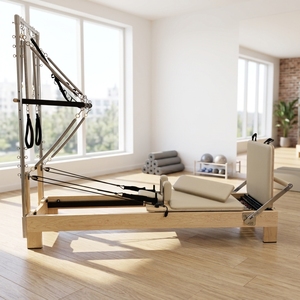 Máquina de Pilates Reformer de Arce con Torre, Equipo de Fitness Comercial de Alta Calidad, <span class=keywords><strong>Venta</strong></span> Directa de Fábrica - Product Image 1