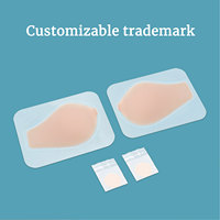 2018 Invisible Silicone auto-adhésif poitrine soutien-gorge ascenseur Pasties Pad tapis autocollants réutilisable peau poitrine pétales adhésif mamelon couverture