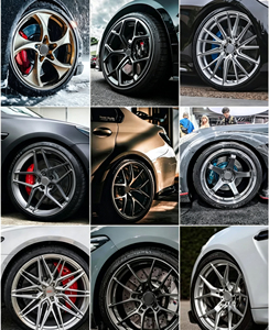 Jantes en alliage d'aluminium forgé 6061 noires de 18 à 24 pouces 5x112 5x120 adaptées aux Rolls Royce Ghost Phantom Cullinan Bespoke - Product Image 6