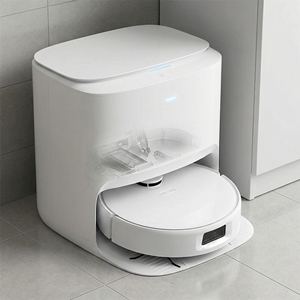 Smart Robot Vacuum Cleaner QSV9 With Self-Cleaning Station, Auto Mop Washing & Drying, Auto Dust <b>Emptying</b> - Product Image 2