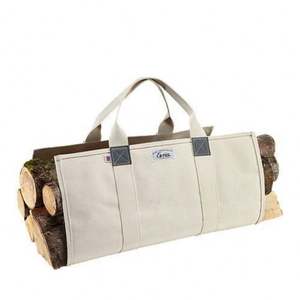 Free Sample Firewood <b>Bags</b> for Bulk From OEM Factories Large Portable Durable <b>Log</b> <b>Carrier</b> Tote Canvas Firewood <b>Bags</b> for Sale - Product Image 4