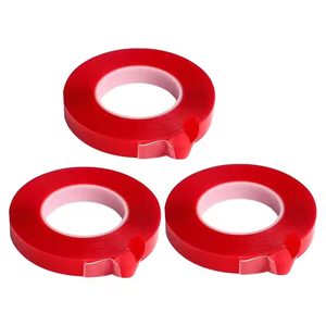 Nastro Biadesivo Acrilico Trasparente Rosso Resistente alle Alte Temperature, Spessore 0,8mm, Impermeabile Senza Giunture per Veicoli - Product Image 4