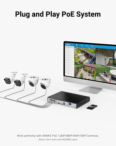 Сетевой видеорегистратор ANNKE 12 МП, 8 каналов, PoE, с ИИ-обнаружением людей и движения, умное воспроизведение, CCTV PoE <span class=keywords><strong>NVR</strong></span> - Product Image 3