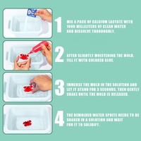 Juguete Mágico de Agua para Niños, Hada Acuática, Kit de Gel de Agua, Gel Mágico Creativo para Manualidades, Gel de Agua Cristalino, Juguete de Agua Hecho a Mano para Manualidades