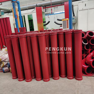 Camion pompe à béton DN125 * 3m 5.5 "résistant à l'usure double paroi soudé livraison tuyau de réduction tuyau de pompe à béton - Product Image 6