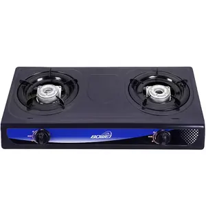 Factory Manufacturer High Quality Stainless Steel Gas Stove Double Burner Gas Cooker LPG Blue Flame Gas Cooktop