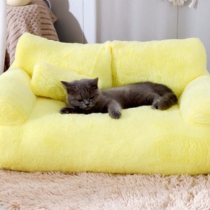 Medium Small Cat and Dog <strong>Pet</strong> <strong>Bed</strong> Washable Puppy Sleeping Sofa with Soft Animal Pattern Calming Cat Couch <strong>Bed</strong> - Product Image 5
