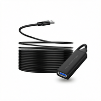 Câble d'extension USB 3.0 mâle vers femelle 5M 10M avec port d'alimentation externe, transfert de données haute vitesse pour périphériques informatiques