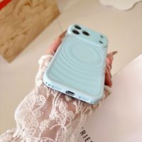 Coque de téléphone magnétique à texture ondulée et agréable au toucher pour iPhone 17 Pro Max et iPhone 17 – Nouvelle protection transfrontalière