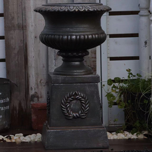 Lớn Cổ Điển Đất Nước Châu Âu Phong Cách Mộc Mạc Đúc Đá La Mã Cột Nhà Vườn Trang Trí Nội Thất An Toàn Bọt Bọc Hoa Chậu Trồng - Product Image 4