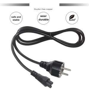 En stock fil PVC Vde Ac avec 3 pôles France Iec 60320 prise électrique C5 cordon d'<span class=keywords><strong>alimentation</strong></span> Eu - Product Image 6