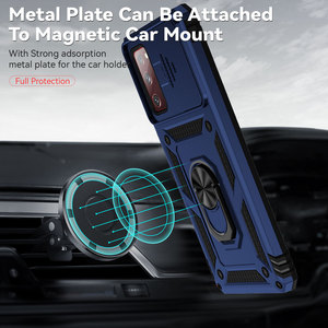 LeYi Cover posteriore Mobile con cursore supporto per anello di protezione per fotocamera custodia antiurto per telefono armatura per <span class=keywords><strong>Samsung</strong></span> s22 ultra A52 <span class=keywords><strong>A72</strong></span> 5G - Product Image 4