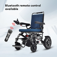 2024 Nouveau design de haute qualité en alliage d'aluminium fauteuil roulant électrique pliable portable