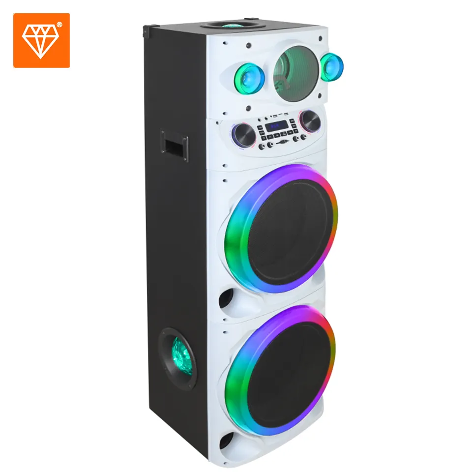 Diamond Dual 15 inch Party Speaker Private High Power Subwoofer PartyBox Dj Box Home Speaker