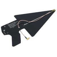 Antenne log-périodique passive HTOOL HT6 avec carte PCB noire, 600 MHz~10 GHz, gain 6 dBi, VSWR <2.2, certifiée EMC, réception/transmission