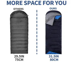 Adultos Portátil Ultraleve Inverno Único Camping Sleeping Bag Compact Outdoor Travel Sleeping Bag