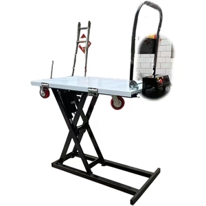Lift Platform Hand <strong>Carts</strong> Trolleys Electric Hydraulic 4-Wheel Lift Table Trolley/ Hydraulic <strong>Scissor</strong> Lift Tables - Product Image 4