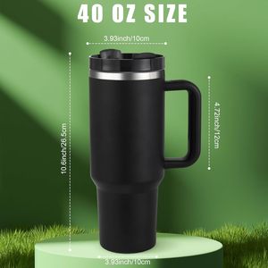 Thermos Ecologico da Ufficio a Doppia Parete in Acciaio Inox, Grande Capacità 40oz, Bicchiere Termico per Birra con Manico - Product Image 2