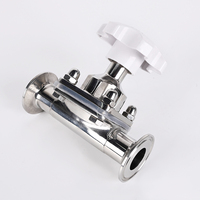 Vanne à bille hydraulique sanitaire en acier inoxydable de qualité alimentaire 304/316, raccord rapide pneumatique droit, eau