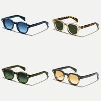 2515 Nouvelles Lunettes de Soleil Tendance de Haute Qualité, Classiques, Polarisées, Vertes, avec Logo Personnalisé, Monture Ronde en Acétate, Designer 2026