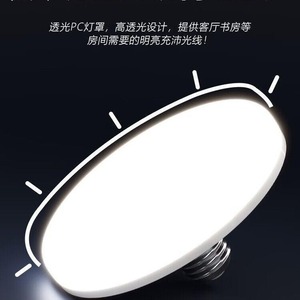 Lámpara de techo LED UFO de aleación de aluminio de 300 mm, luz blanca para el hogar, sala de estar, dormitorio, iluminación de fábrica - Product Image 3