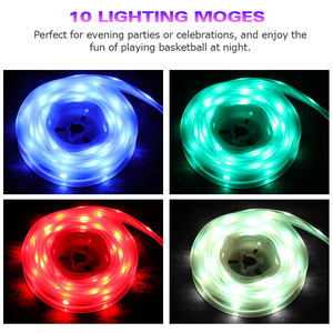 Light up 45 LED de Basket-Ball Cerceau Lumière Lampe extérieure Imperméable À L'eau LED Bande Panier Jante Cadre pour Jouer La nuit Tir - Product Image 3