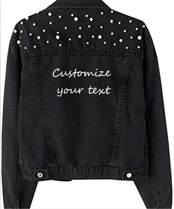 Vente en gros, Meilleures ventes : Chemise en jean brodée de perles et de perles de rocaille pour femme, manches longues, grande taille, de haute qualité, pour la randonnée et les mariages - Product Image 5