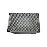 Caisse de transport robuste en plastique PP 600*400*400mm, bac de stockage en plastique pour le transport