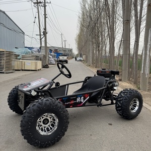 212CC Go Kart 4 Stroke Chain Drive 10-inch Aluminum Tires Large Steering Wheel Frame Adult Outdoor Go-Karts - Product Image 2