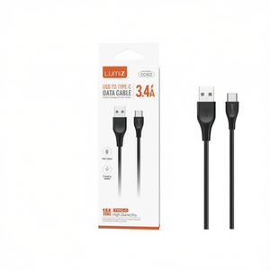 Cable de datos Lumiz USB a Tipo C 3.4A 1M de alta durabilidad para carga y transferencia de datos - Product Image 3
