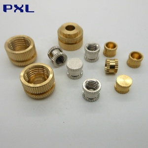 Tùy chỉnh đồng chèn các loại hạt cho ép phun OEM M2-M20 niken mạ đồng có khía hạt với cổ áo - Product Image 4