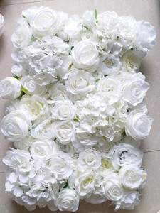 SPR <span class=keywords><strong>livraison</strong></span> <span class=keywords><strong>gratuite</strong></span> 24 pièces/ensemble blanc violet Ombre Occasion de mariage artificielle Rose fleur mur toile de fond ventes d'usine - Product Image 6
